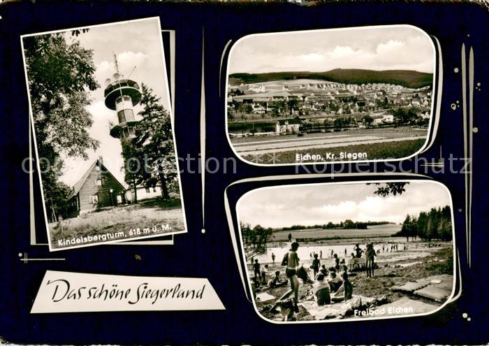 Eichen Kreuztal Westfalen Panorama Kindelsbergturm Gaststaette Ausflugsziel Frei