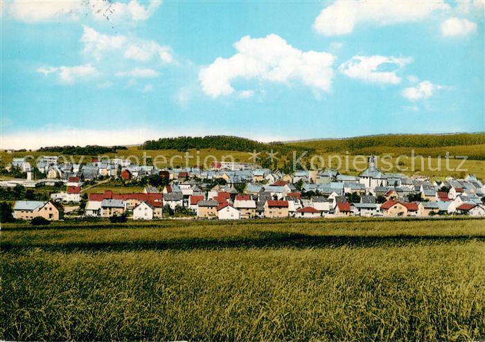 Mengerskirchen Ortsansicht Blick ueber die Felder