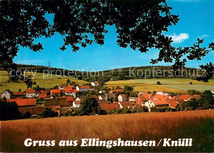 Ellingshausen Hessen Ansicht vom Waldrand aus