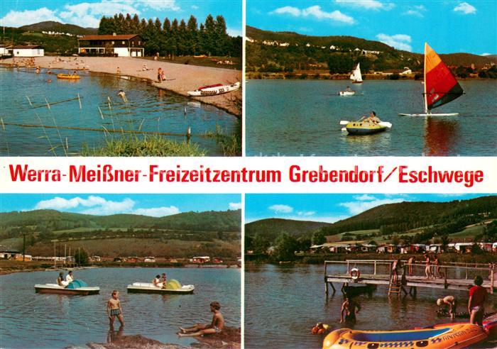 Grebendorf Werra Meissner Freizeitzentrum am Meinhardsee Tretboot Windsurfen