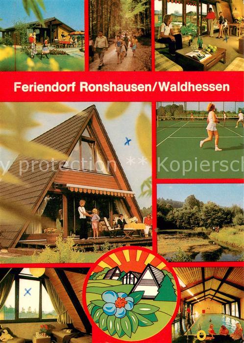 Ronshausen Feriendorf Ferienhaeuser Tennisanlage Hallenbad Wandern