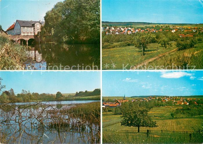 Nieder Ohmen Partie an der Ohm Panorama