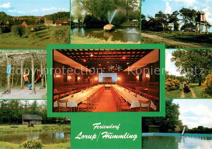 Huemmling Lorup Feriendorf Loruper Tanzdiele Partie am Wasser Ponywagen