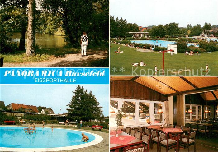 Harsefeld Panoramica Eissporthalle Restaurant Freibad Uferweg am See