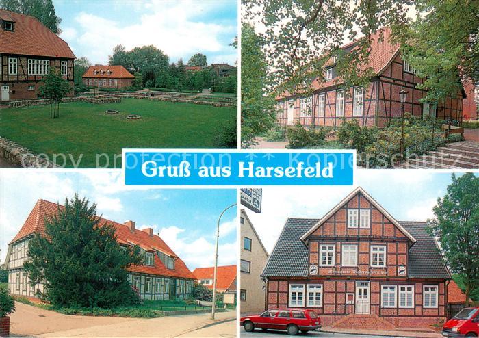 Harsefeld Teilansichten Restaurant Niedersachsen Hof Fachwerkhaus