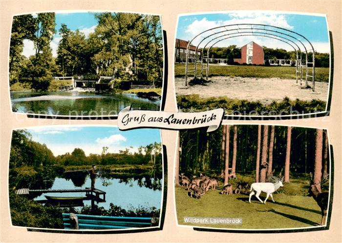 Lauenbrueck Partie am Fluss Wildpark Schule