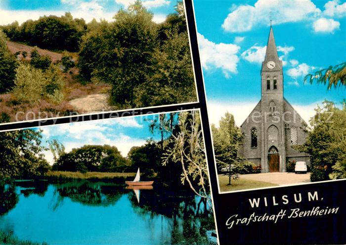 Wilsum Landschaftspanorama Teich Kirche