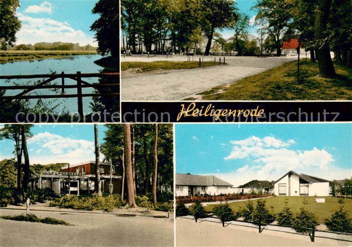 Heiligenrode Bremen Partie am Fluss Landschaft Platz Sparkasse Wohnhaeuser