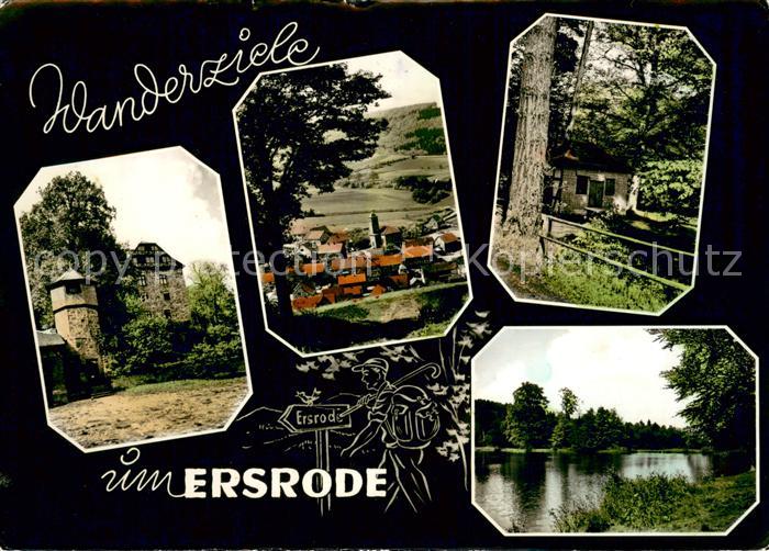 Ersrode Schloss Ludwigsecke Jaegerhaeuschen Malchusteich Sommerfrische