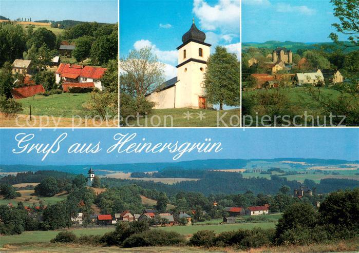 Heinersgruen Teilansichten Kapelle Sankta Clara Schloss Panorama