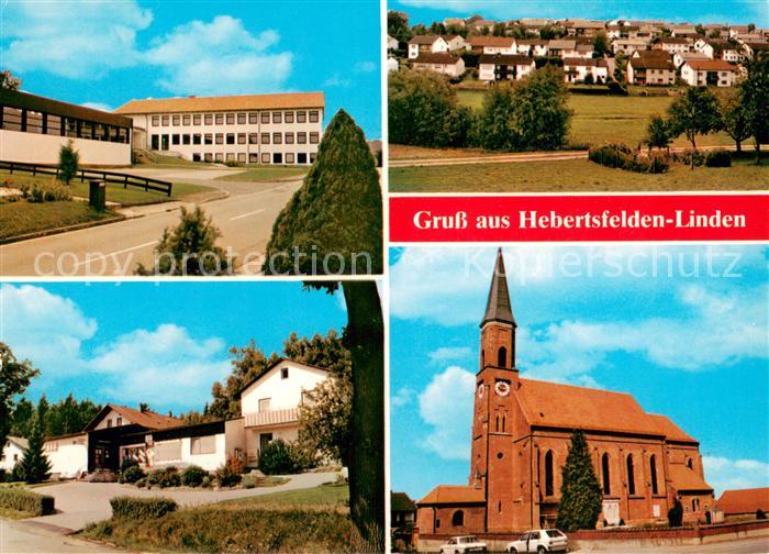 Linden Hebertsfelden Schule Kirche Ortsansichten