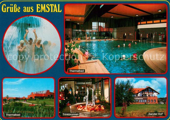 Sand Emstal Thermalbad im Naturpark Habichtswald Trinkbrunnen Hotel Sander Hof