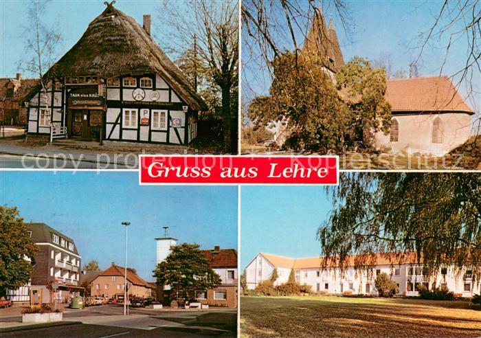 Lehre Gaststaette Kirche Ortszentrum