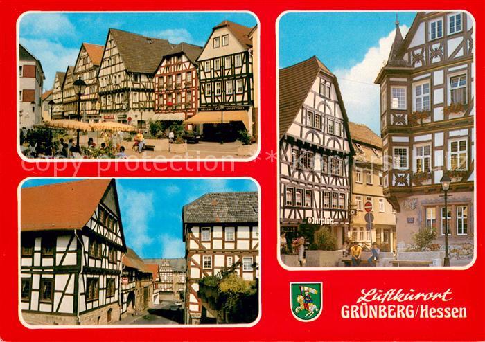 Gruenberg Hessen Marktplatz Altstadt Fachwerkhaeuser