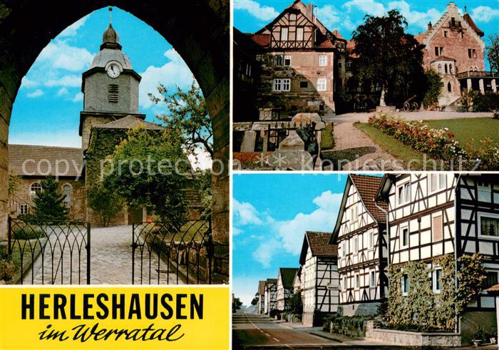 Herleshausen Motive Altstadt Fachwerkhaeuser Gut Schloss