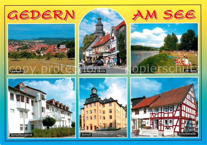 Gedern See Luftkurort Naturpark Vogelsberg Frankfurter Strasse Liegewiese am See