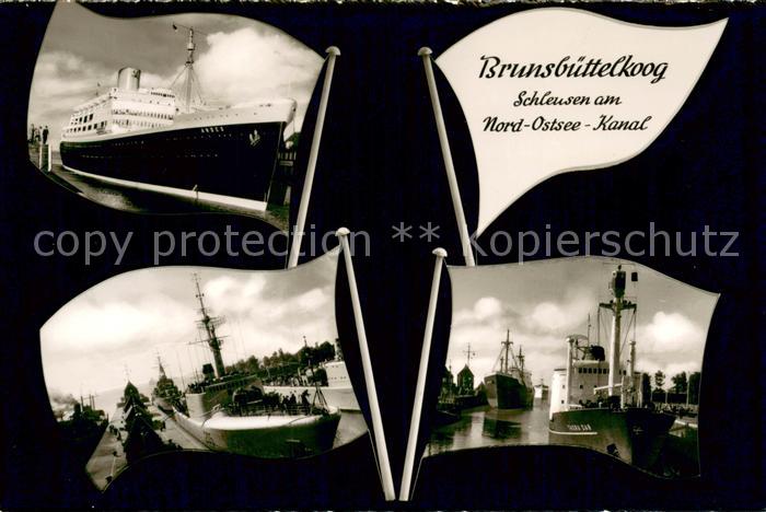 Brunsbuettelkoog Schleusen am Nord-Ostsee-Kanal