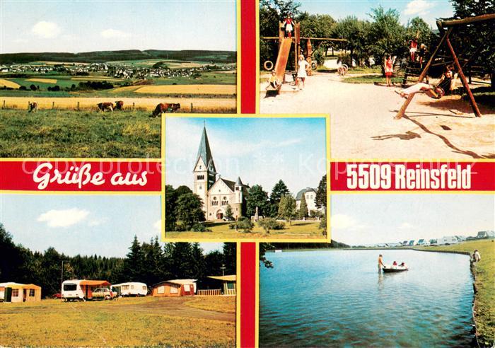 Reinsfeld Hunsrueck Panorama Spielplatz Campingplatz Badesee