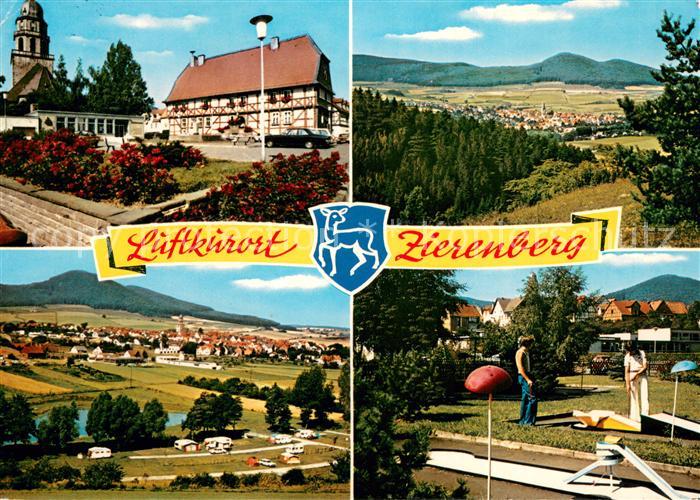 Zierenberg Marktplatz Panorama Camping Minigolf