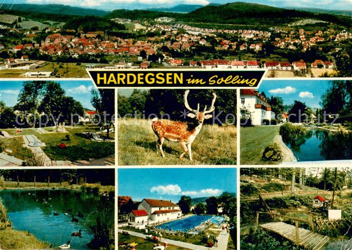Hardegsen Panorama Minigolf Wildpark Schwanenteich Freibad Bruecke