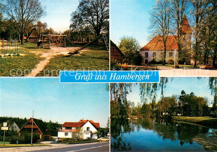 Hambergen Spielplatz Kirche Strasse Weiher