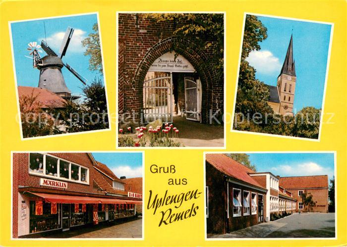 Remels Wndmuehle Portal der Kirche Maerklin Laden