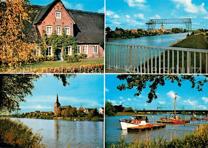 Osten Oste Gehaeft Bruecke Kirche Bootspartie