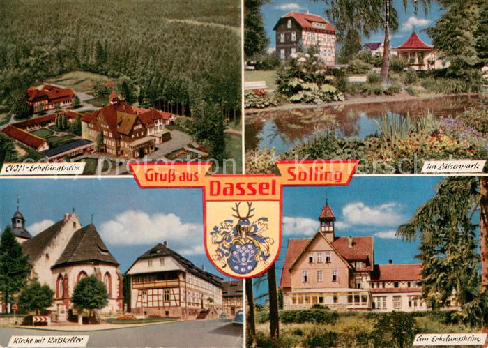 Dassel Solling CVJM Erholungsheim Luisenpark Kirche mit Ratskeller Am Erholungsh