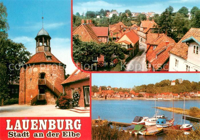 Lauenburg Elbe Schlossturm Ortsansicht Fischerhafen