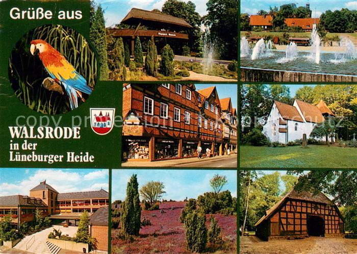 Walsrode Lueneburger Heide Vogelpark Wasserspiele Ev Kirche Dorfstrasse Kuransta