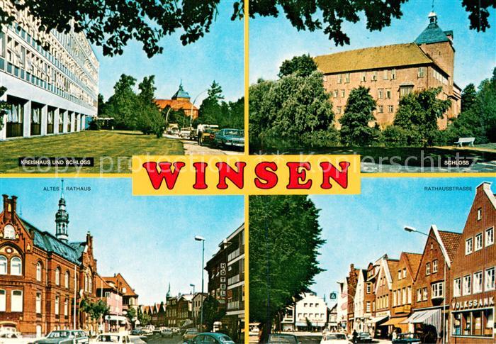 Winsen Luhe Kreishaus mit Schloss Altes Rathaus Rathausstrasse