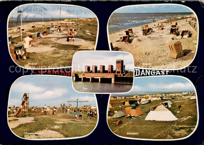 Dangast Nordseebad Strandpartien Kinderspielplatz Zeltplatz