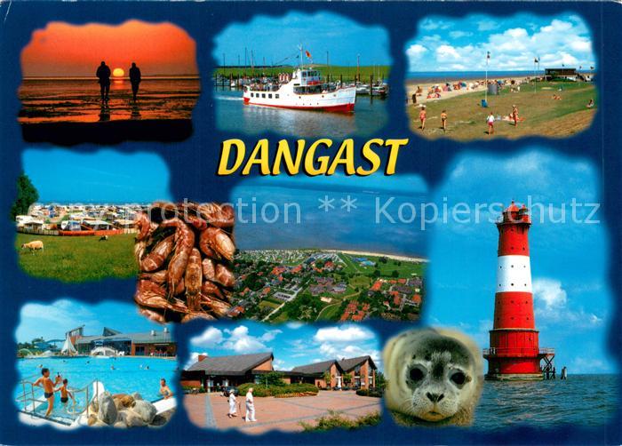 Dangast Nordseebad Sonnenuntergang Fahrgastschiff Strand Camping Fliegeraufnahme