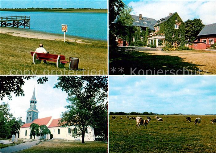 Lunden Holstein Strand Kirche Bauernhof Panorama