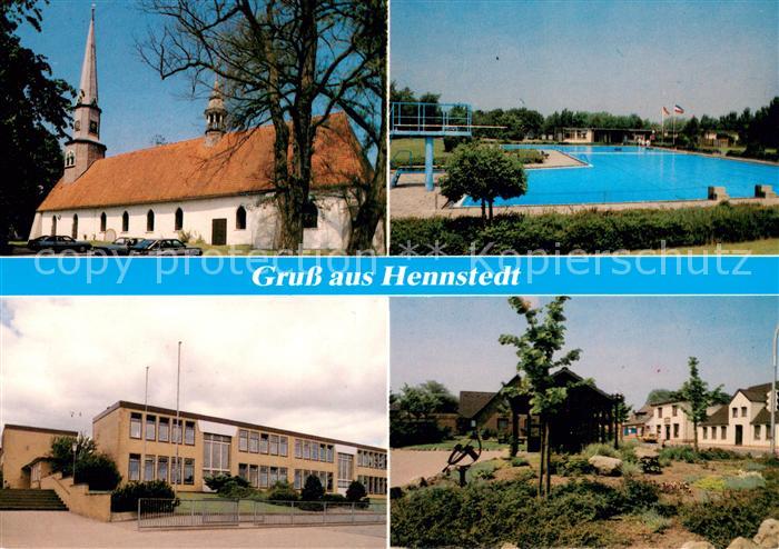 Hennstedt Dithmarschen Kirche Schwimmbad Schule Park