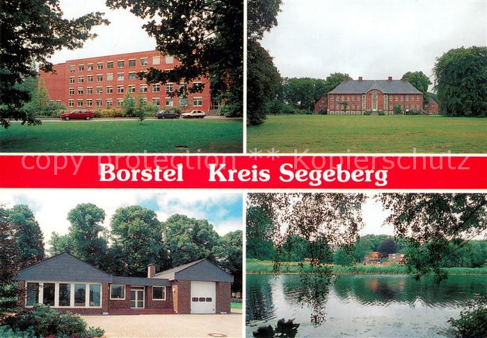 Borstel Bad Oldesloe Verwaltungsgebaeude Rathaus Bungalow Seepartie