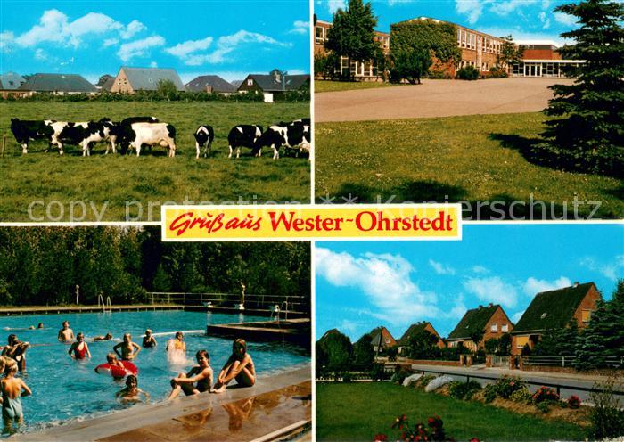 Wester-Ohrstedt Rinderherde Schule Freibad Siedlung