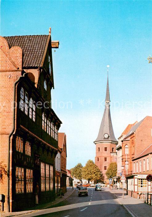 Wilster Altes Rathaus mit Sonnin Kirche