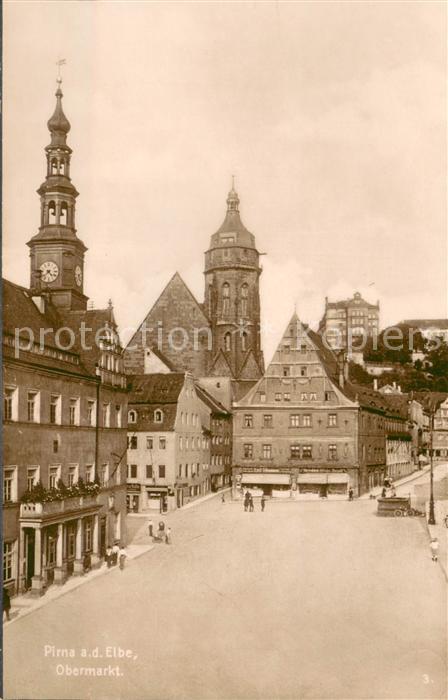 Pirna Elbe Obermarkt