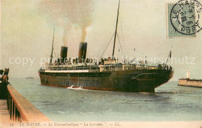 Dampfer Oceanliner Le Havre