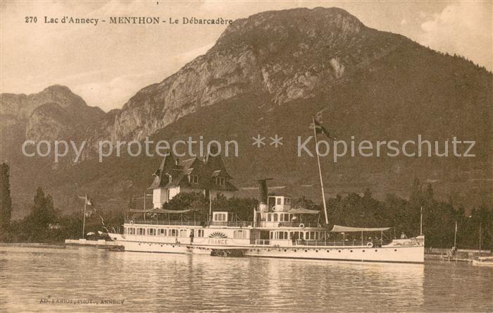 Dampfer Schaufelrad France Lac d`Annecy