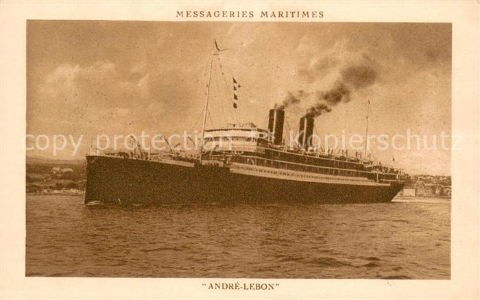 Dampfer Oceanliner Andre Lebon