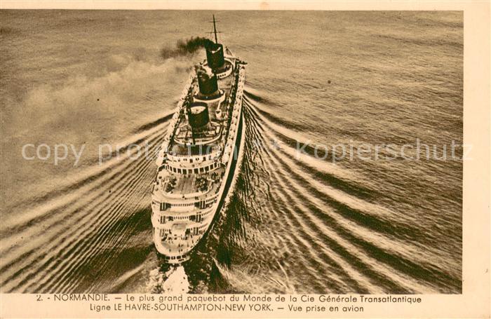 Dampfer Oceanliner Normandie