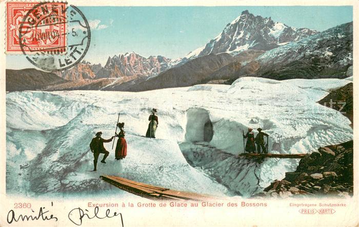 Gletscher 2360 Glace au Glacier des Bossons