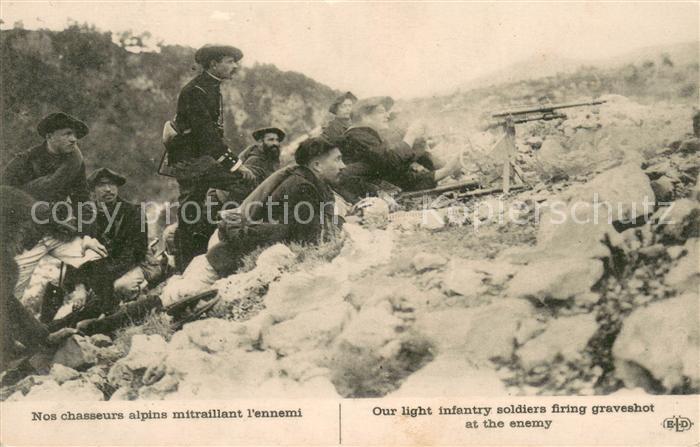 Militaria Frankreich WK1 Nos chasseurs alpins