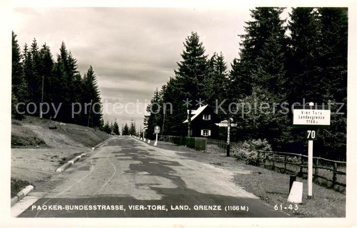 Zoll Grenze Douane Packer-Bundesstrasse