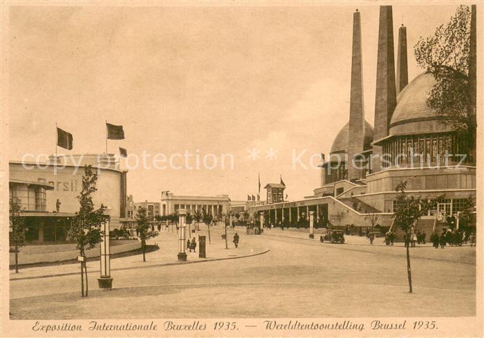 Exposition Internationale Bruxelles 1935 Avenue Astrid