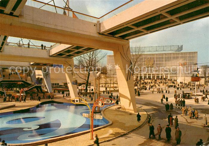 Exposition Universelle Bruxelles 1958 Notionen Platz auf den Hintergrund der