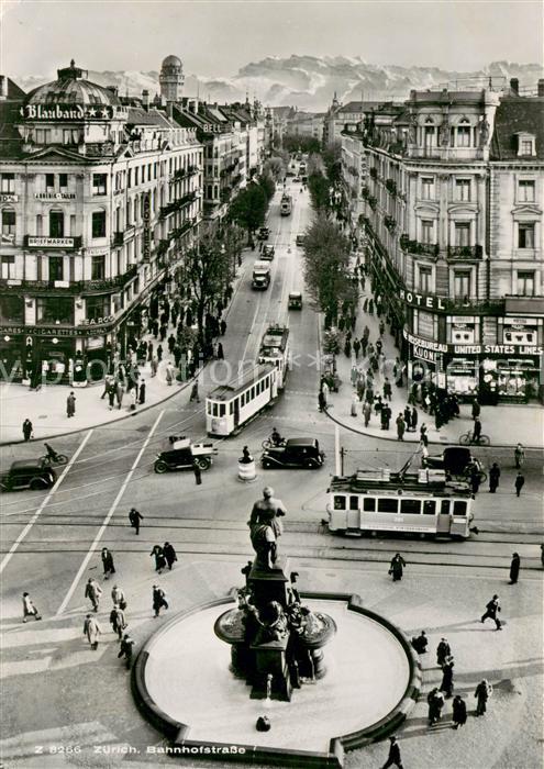 Strassenbahn Zuerich Bahnhofstrasse