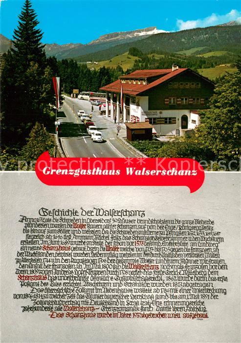 Zoll Grenze Douane Walserschanz